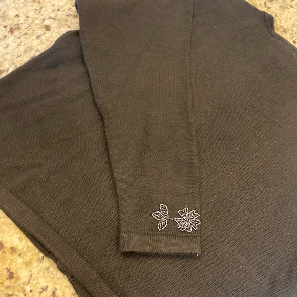 Victoria Jones Vintage Black Beaded Cardigan Sweater Large - Picture 3 of 16